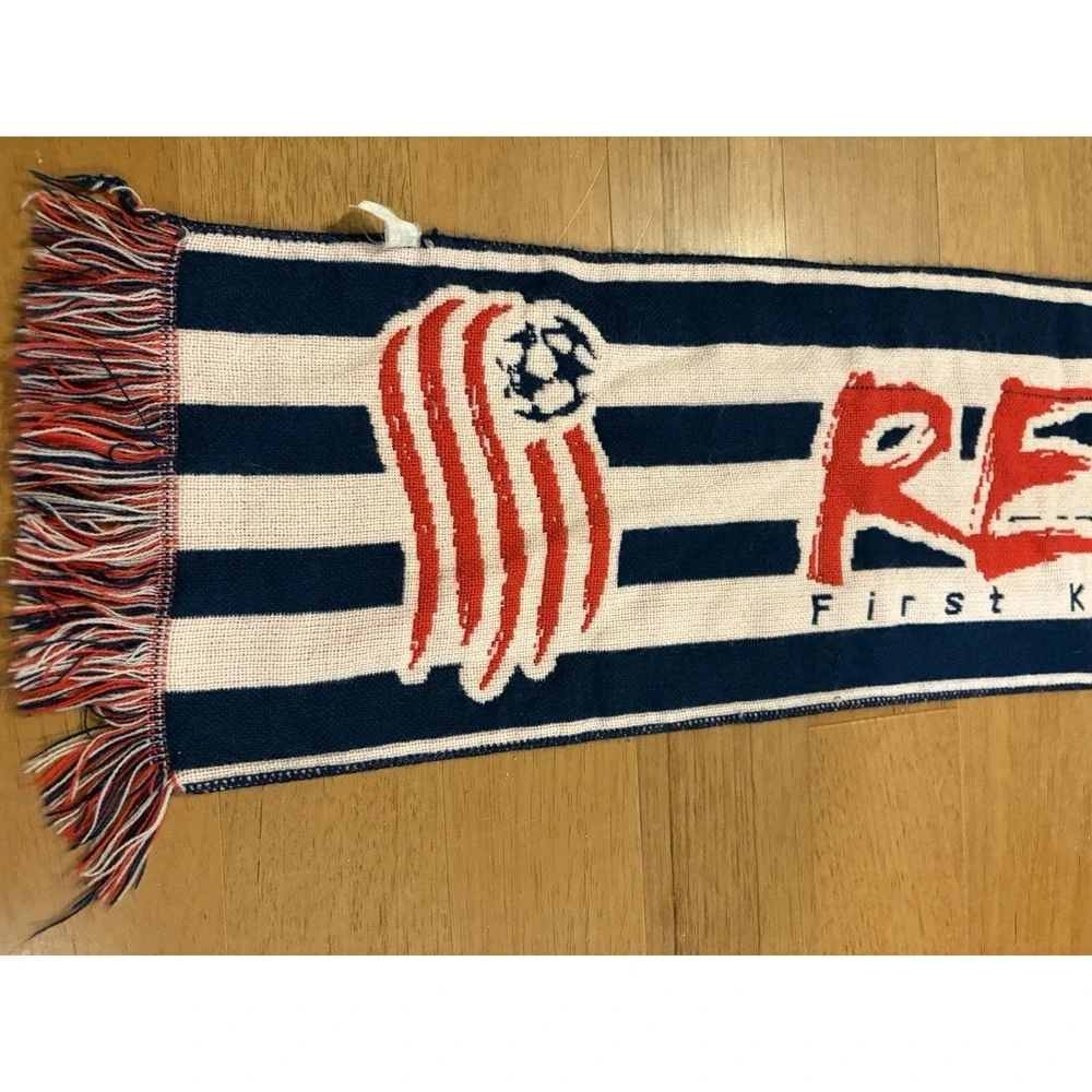 New England Revolution Soccer Scarf First Kick 2009 Rare Nice